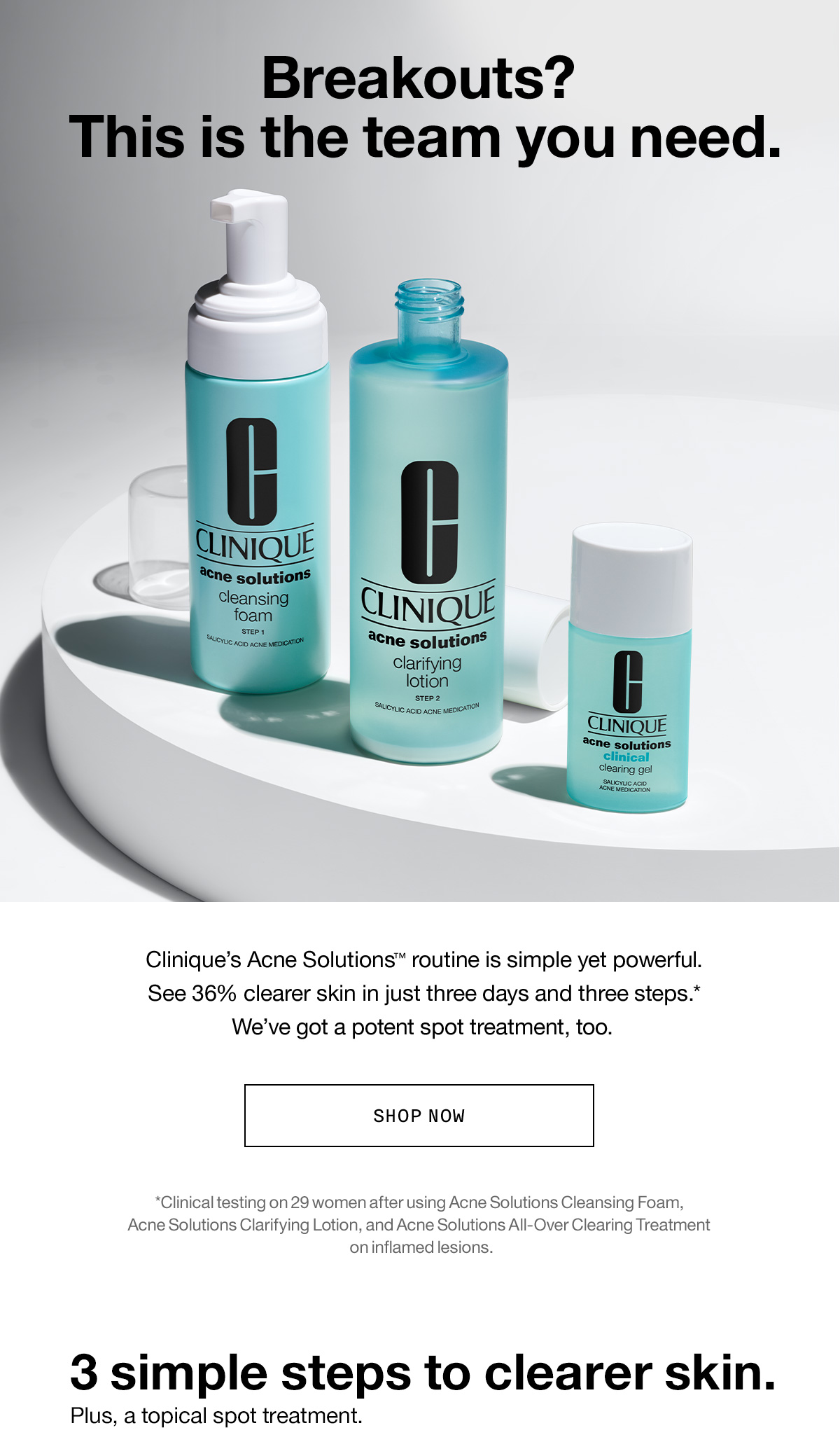 Tackle breakouts in 3 steps. Clinique Canada